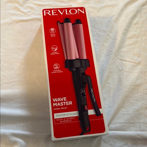 New in box Revlon Wave Master Jumbo Waver in Pink and Black - Picture 1 of 5